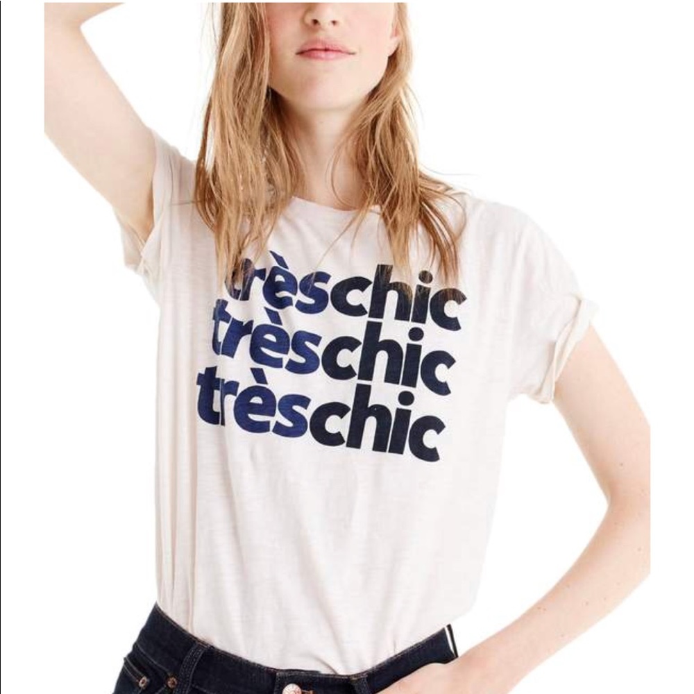 ISO JCrew Tres Chic Tee Small